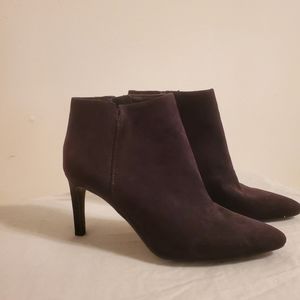 Sam&Libby Black Suede Booties Size 6.5 Woman's